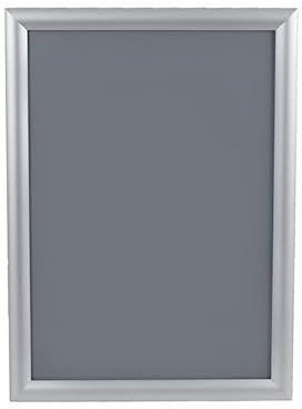 Cadre d'affichage clic clac en aluminium gris format A3