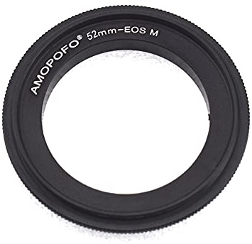 52mm-EOS M Macro Reverse Mount Adapter Ring,& for Canon EOS M Mount Mirrorless Camera M1 M2 M3 M5 M6 M10 M50 M100,Macro Shoot.