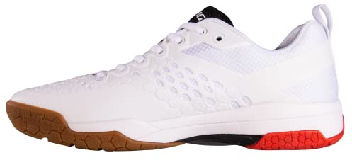 Salming Eagle Women's (White/Red) Squash Shoes (1230104-0705) 9.5