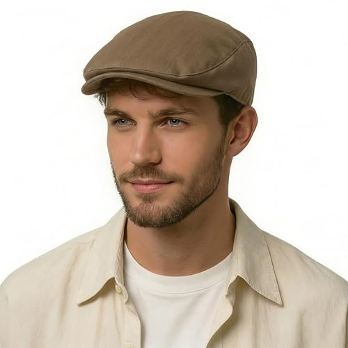 ZLYC Sommer Ivy Gorra con Visera de algodón para Hombre, Talla única