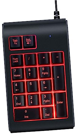 Gadpiparty Mini Clavier Portable pour Ordinateur Clavier Ordinateur Compact Lumineux Pratique