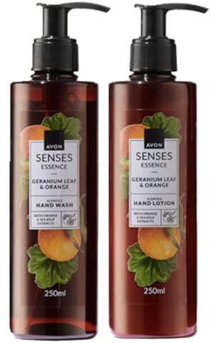 Avon Senses Essence Geranium Leaf & Orange Hand Care Set