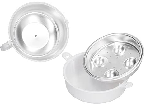 Cuociuova a Forma di Pollo 4 Uova Trasferimento Rapido di Calore Forno a Microonde Cuociuova Domestica