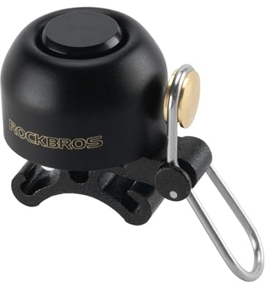 ROCKBROS Bike Bell Classic Bicycle Bell,Loud Sound 100dB Bike Bells for Adults Kids, Fit for 0.87-1.34in Bicycle Handlebars,Road Mountain Bike Accessories