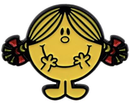 Pins - Madame Bonheur (Série des Monsieur Madame) - Broche Epinglette en Métal Emaillé - Cartoon Pin Accessoire Vetement Sac Chaussures Crocs - 2.5 x 2 cm