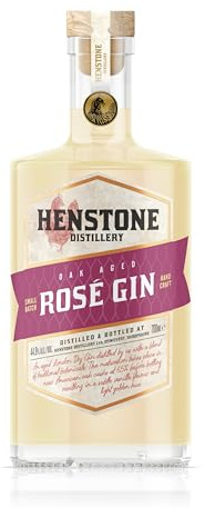 Rosé Aged Gin 44.9% ABV – Award-Winning London Dry Gin Matured in American Oak Casks – Subtle Vanilla Notes & Golden Hue – Small Batch Distilled in the UK – 700ml