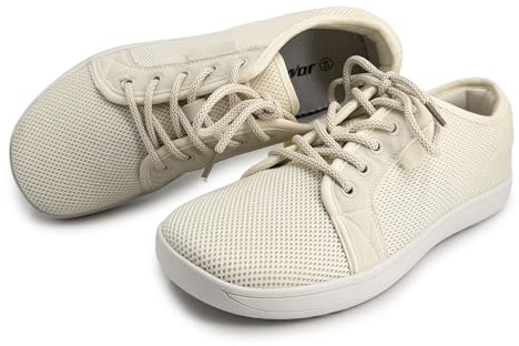JOMIX Scarpe Barefoot da Camminare Uomo Pianta Larga e Calzata Comoda Sneakers Leggere e Flessibili Tomaia Traspirante Mesh Antiscivolo Appoggio Stabile per Uso Quotidiano