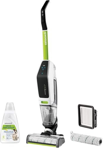 Bissell CrossWave X7 Plus Cordless Pet | Wischen/Saugen/Trocknen | Multi-Flächen 3-in-1 | Für Teppiche, Fliesen & Holzböden | Pet Turbo Mode | Kabellos | Zwei-Tank | Grün/Weiß/Schwarz | 3479N