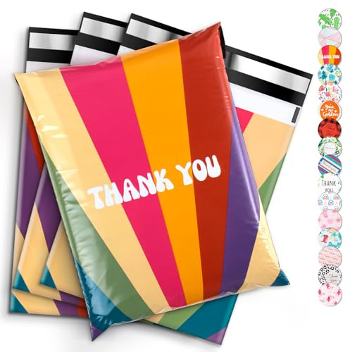 Wanxida 100 Piezas Bolsas Envio Vinted de Polietileno Plástico (25x35cm)