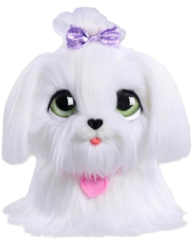 Just Play Perrito de Peluche andarín Interactivo GoGo Walkin’ Pup de furReal, de 20 cm, con Sonidos, Juguetes para niños a Partir de 4 años