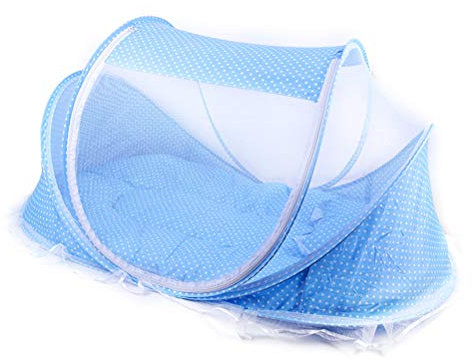Tragbares, Faltbares Baby-Bettwanzennetz, Polyester, für Neugeborene, Schlafbett, Reisebett (grün 4)