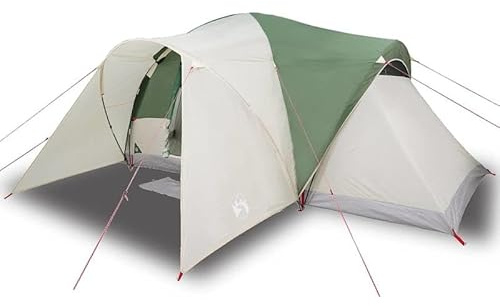 Tienda familiar de cúpula para 6 personas, poliéster 185T impermeable con revestimiento de poliuretano, ideal para camping, festivales y aventuras al aire libre, resistente y ligera