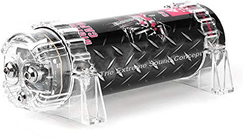 Autokondensator, Kondensator 4 Farad Power Kondensator Auto Subwoofer Kondensator Auto Subwoofer Powercap Powercap Auto, Kondensator für Musikanlagen im Auto, LED Spannungsanzeige Audio Verstärker