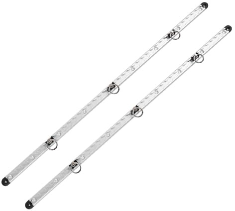 de Amarre de Riel en L, 1 par de Rieles de Riel en L de Aluminio de Amarre de Remolque Versátil para Remolques y Plataformas de Camiones, Riel de Amarre de Seguridad de Carga