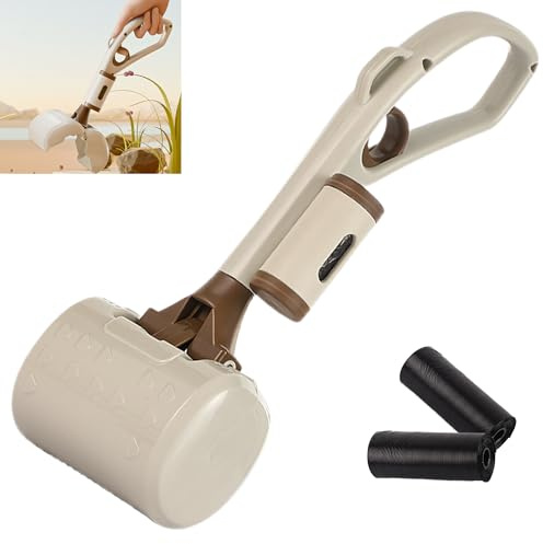Smaoqingji Pooper Scooper Cane Raccogli Cacca - Set di 3 Pezzi, Paletta per Cacca Cani con Manico, può Essere Utilizzato per Raccogliere Le Feci degli Animali Domestici e Altri Rifiuti