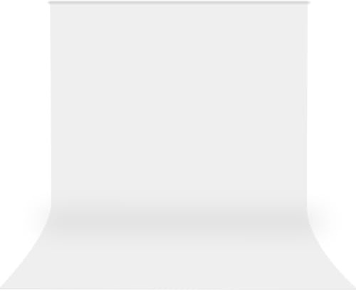UTEBIT Toile de Fond Blanc, Résistant et Durable Fond en Polyester pour Photographie et Vidéo, Repassage à Basse Température (Blanc, 1.5 x 2 m)