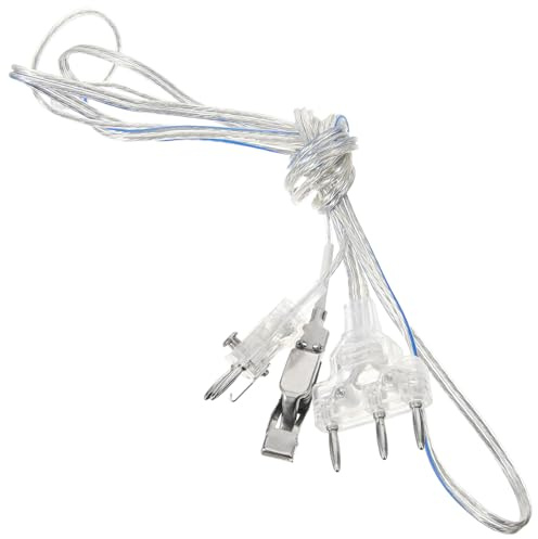BCOATH Cordon de Corps Escrime Transparent Professionnel Fil Résistant et Flexible pour Masque et Fleuret Connexion Fiable pour Entraînement et Compétition