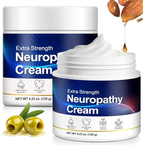 Neuropathy Cream for Feet - 120g Natural Fast Absorbing Cream with Arnica for Foot, Hand & Diabetic Discomfort - Non Greasy, Moisturising for Sensitive Skin