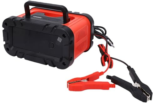 Tbest Cargador de Batería Inteligente de 12V y 24V, Cargador y Mantenedor Automático de Baterías para Automóviles, Camiones, Motocicletas, Barcos, Vehículos Recreativos Baterías