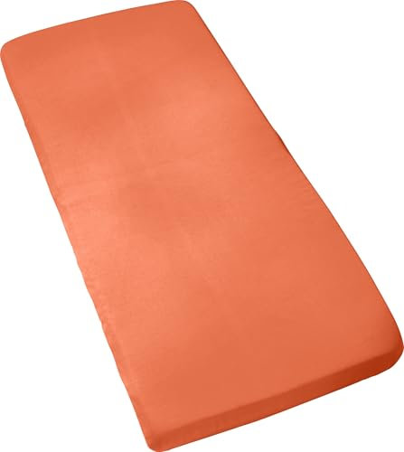 Erwin Müller Kinder-Spannbettlaken Murnau Single-Jersey - Terra Größe 60x120 cm - 70x140 cm - hautfreundlich, atmungsaktiv, bügelfrei, strapazierstark