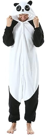 SimZoo Animal Une PièCe Pyjamas Adultes Hommes Femmes Panda Cosplay Costume VêTements De Nuit Une PièCe Unisexe VêTements De Maison