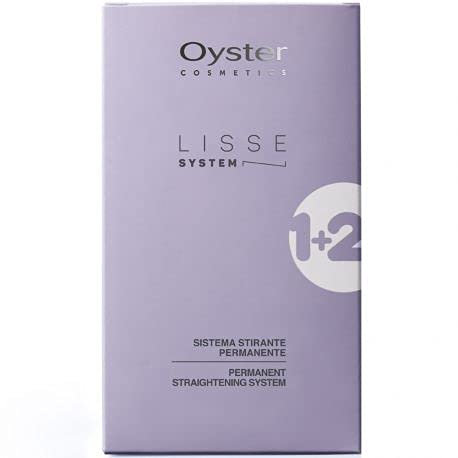 Oyster Cosmetics Lisse System Kit Professionale con Sistema Stirante, Liscio Permanente, 200 ml