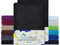 NatureMark Juego de 2 sábanas bajeras ajustables para niños de rizo, suave y acogedora, para cuna y cama infantil, 70 x 140 cm, color negro
