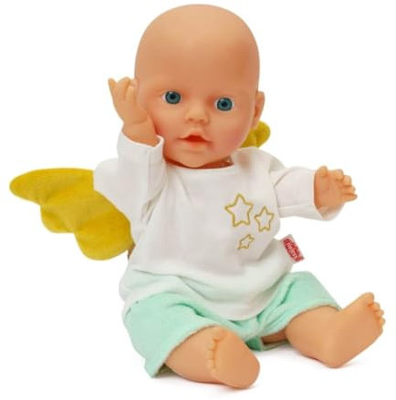 Heless 9175 - Puppenkleidung im Design Schutzengel Hope, 2 teilig mit T-Shirt und Shorts für Puppen und Kuscheltiere der Größe 20 - 25 cm