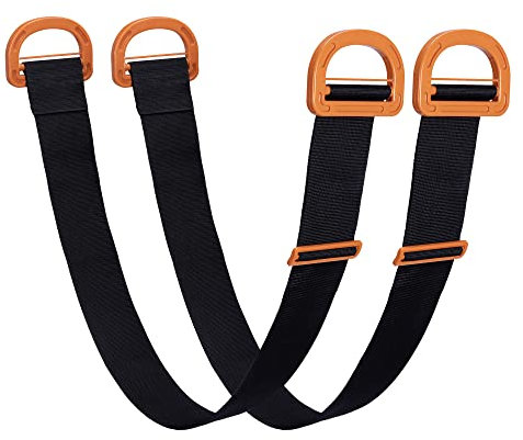 Navaris Sangle de demenagement - Lot 5x sangle de levage demenagement réglable - Sangle transport meuble objet lourd boîte carton manutention