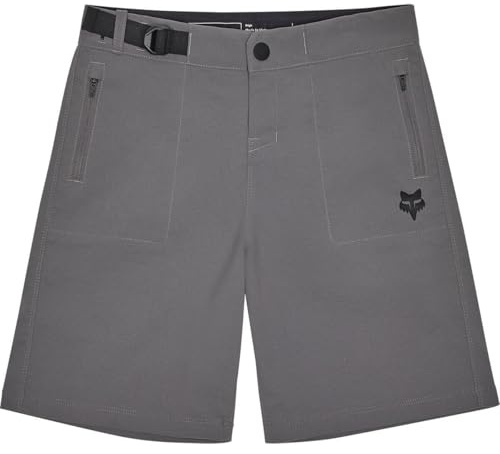 Fox Racing Youth Ranger Mountain Bike Shorts W/Liner, Pewter, 22