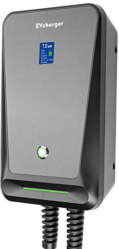 Tipo 2 Wallbox 7,4KW Colonnina Ricarica Auto Elettrica,32A Monofase EV Charger IEC 62196-2,Potenza regolabile