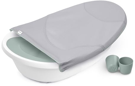 Ingenuity Room to Soak 4-in-1 Baby Tub, 4 Stages of Use, Supportive Sling, Supported Seat, OM+
