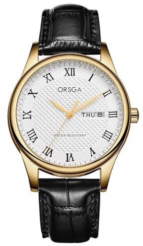 CIVO Uhren Herren Lederarmband Armbanduhr: Schwarz Analog Quarz Herrenuhr Datum Wasserdicht - Klassisch Elegantes Geschenke für Männer