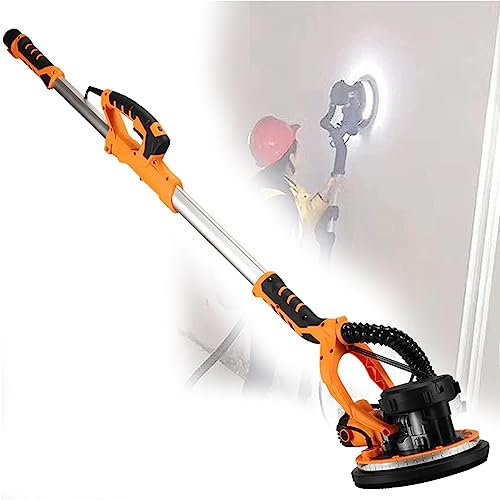 Electric Drywall Sander 1390w,Extendable Hose Ceiling Sander - Tilted Grinding Head (Up to 90°) - Ideal for Drywall,Ceiling,Wall,Floor