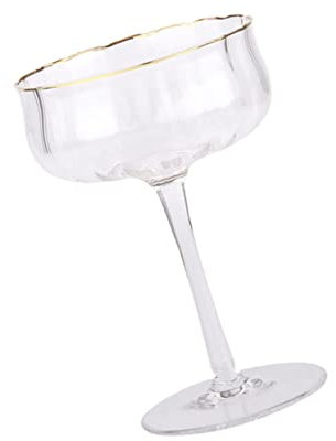 TIDTALEO 1 Bicchieri Da Cocktail in Vetro 260ml Calici Eleganti Per Feste e Bicchieri Da Martini Per Whisky e Bevande