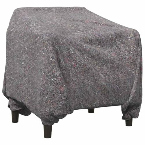 vidaXL Mantas de Mudanza 10 pcs Gris 150 x 200 cm Tela, Manta de mudanza Industrial para Sala, Envoltura Flexible, Suave Gris, protección de Muebles, Escudo contra Polvo