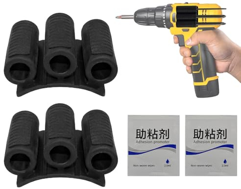 Porta punte, fondina adesiva portatile, 3,4 x 3 cm, organizer ad alta resistenza, impugnatura autentica, design compatto per uso aziendale, cintura, casa, utensili all'aperto