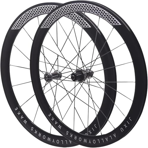 KUNYOS Ruedas De Carbono para Bicicleta De Carretera 700C 30/40/50 Mm Llanta De Doble Capa Aleación De Aluminio Liberación Rápida Frenos C/V/Rim 7-12 Velocidades