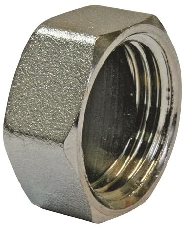 SOMATHERM FOR YOU, Bouchon de terminaison auto-étanche femelle 1/2 en laiton nickelé pour collecteur de distribution - Idéal pour installations sanitaires et de chauffage