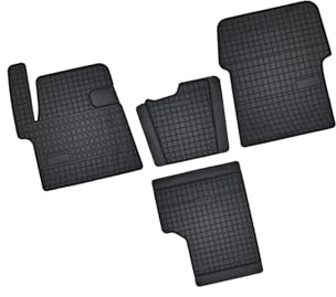 Bär-AfC CI61598 Gummimatten Auto Fußmatten Schwarz, Erhöhter Rand, Set 4-teilig, Passgenau für Citroen Spacetourer Typ PKW Baujahr ab 2016 1. Sitzreihe