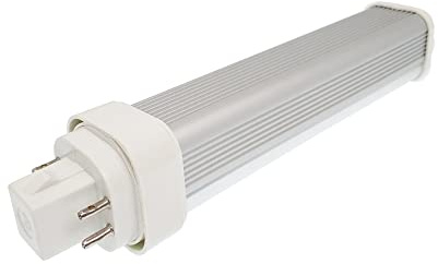 E-Simpo 11W LED GX24Q 4-pin Base Light Bulb Replace PL-C 26W CFL GX24/G24Q Horizontal LED PL Retrofit Lamp Frosted Side Light Cold White 180D Beam Angle (Remove/Bypass The Ballast)