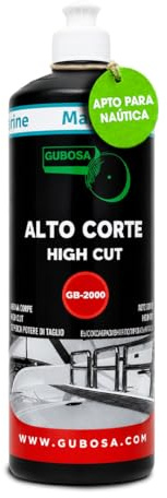 Pulimento nautico alto corte para eliminar rayas profundas y oxidacion leve en gelcoat y pintura marina eliminador de oxido metal base para abrillantado profesional 1L embarcaciones | GUBOSA