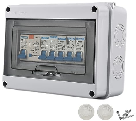 Tulabu 8 Way Miniature Circuit Breakers 220V 40A, IP66 for Indoor/Outdoor