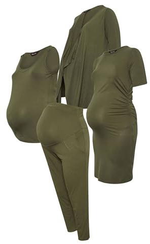 Yours Bump It Up Maternity Curve Khaki Essentials Kit - Women's - Plus Size Curve