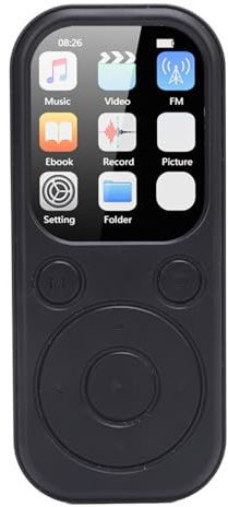 Denash Bluetooth 5.4 MP3 -spelare, 2.01 IPS HIFI -musikspelare, Bärbar Förlustfri Ljudspelare med 128 GB Utbyggbar Förvaring och 48h Batteri (64G Small Memory Card)