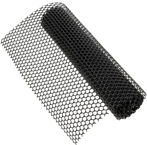 TOYANDONA Red para Aves De Corral y Cerca De Malla para Jardín 0,4 x 3 m Negra, Malla Plástica Hexagonal Resistente para Protección y Cercado De Gallineros Exteriores