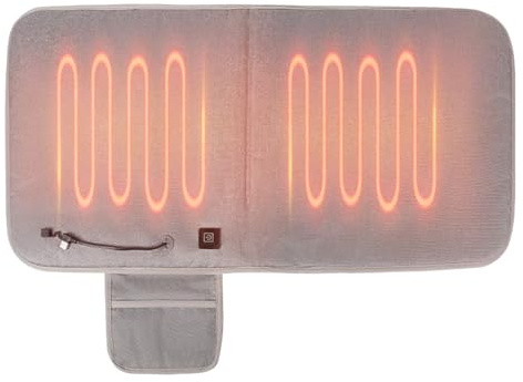 Uppvärmd sittdyna – uppladdningsbar termostol, matta med justerbara värmeinställningar, uppvärmd sittdyna med bärbara elektriska sittvärmare, mjuk vadderad design | skrivbord, Z