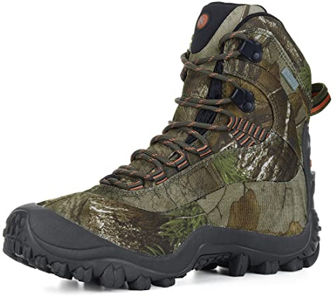 XPETI Men’s Thermator Mid-Rise Waterproof Hiking Boot Insulated Non-Slip camouflage 9.5