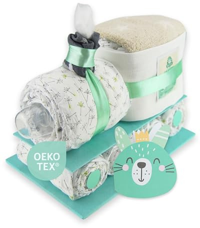 Windeltorte. com - Couches neutres avec 29 couches Lillydoo | Cadeau de naissance | Cadeau de baptême | Cadeau de fête prénatale – Fabriqué à la main Windeltorte
