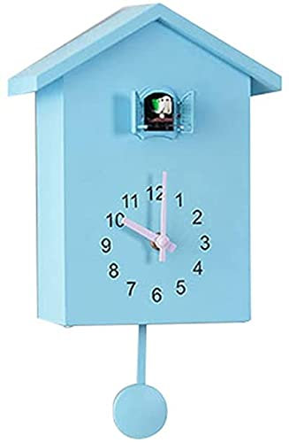 Coocar Horloge à coucou moderne à suspendre, motif oiseau, horloge murale pour salon, chambre d'enfant, cuisine, bureau